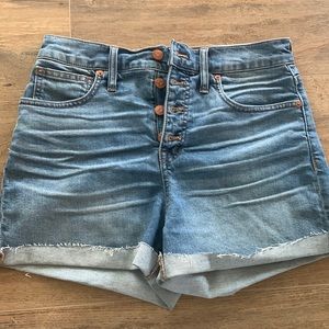 Madewell High waisted short, size 27